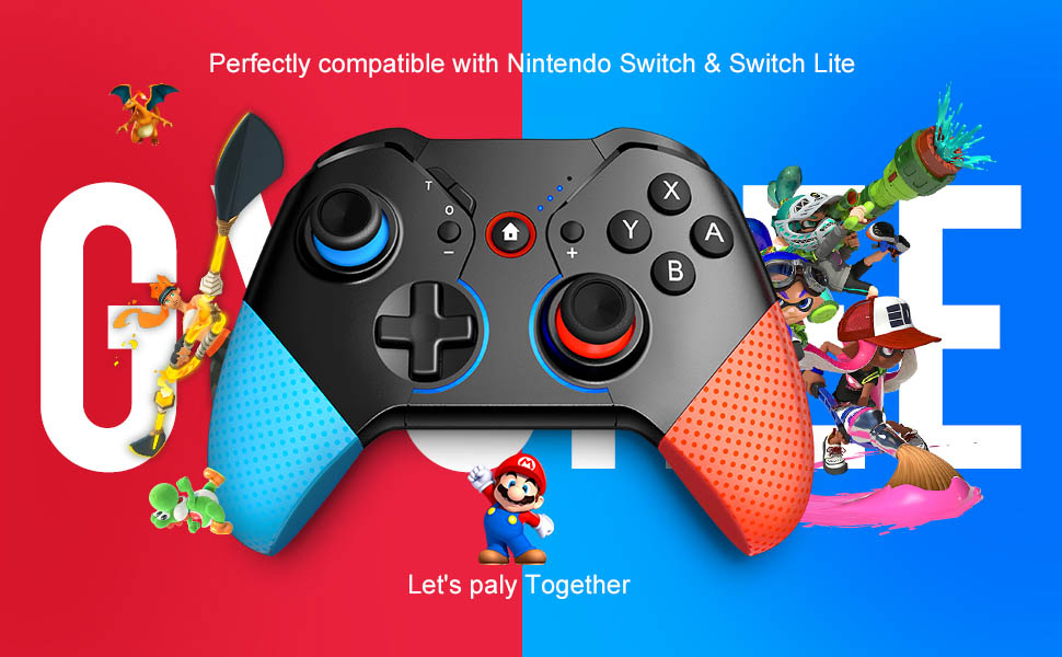 Nintendo swich lite ポケモン　pro controller Amazon.com: Wireless Switch Pro Controller - Compatible with